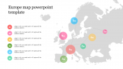 Animated Europe map PowerPoint template for Presentation
